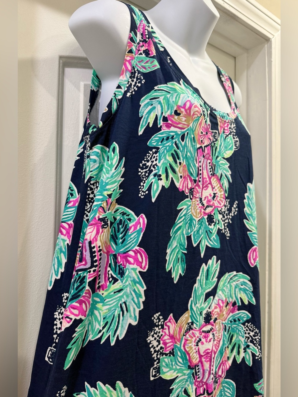 Lilly Pulitzer Raylee Pima Cotton Inky Wave Peanut Gallery Dress Size M πππ - Picture 3 of 12